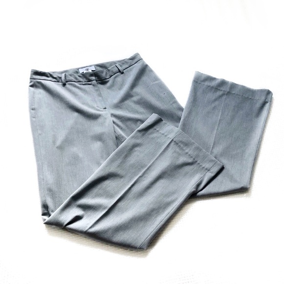 CALVIN KLEIN | WIDE LEG STRAIGHT CUT GRAY PANTS - Picture 1 of 5